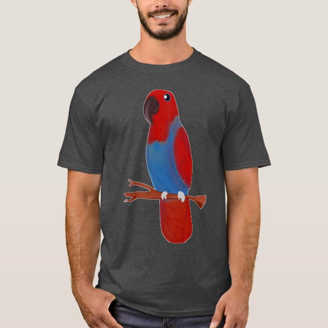 Camiseta Red Eclectus Parrot Female Bird (Frente)