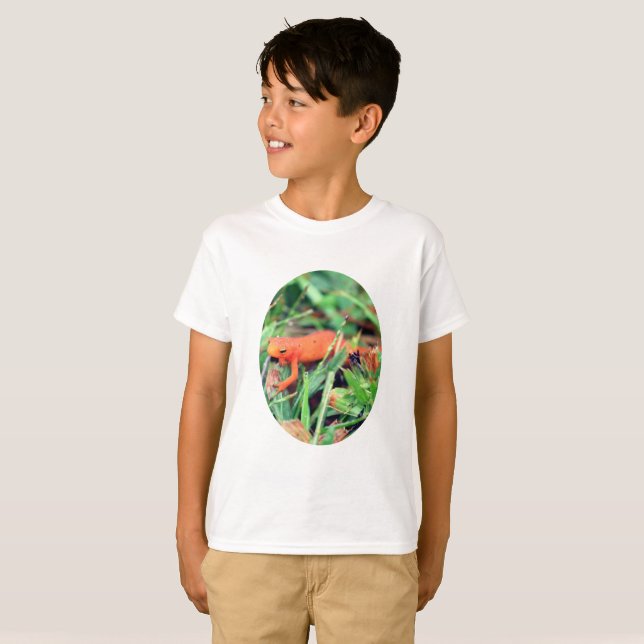 Camiseta Red Eft Orange Salamanders Nature   (Frente Completa)