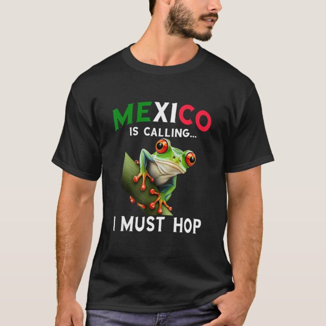 Camiseta Red Eyed Tree Frog Rainforest Amphibian Mexico Is  (Frente)
