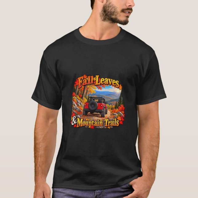 Camiseta Red_Fall Leaves & Mt Trails (Frente)