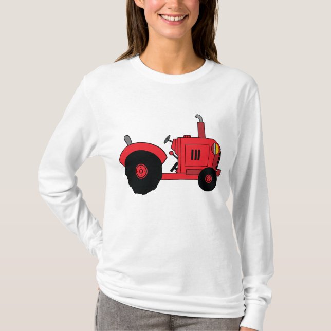 Camiseta Red Farm Tractor Vehicle (Frente)