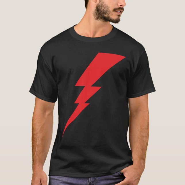 Camiseta Red Flash Lightning Bolt (Frente)
