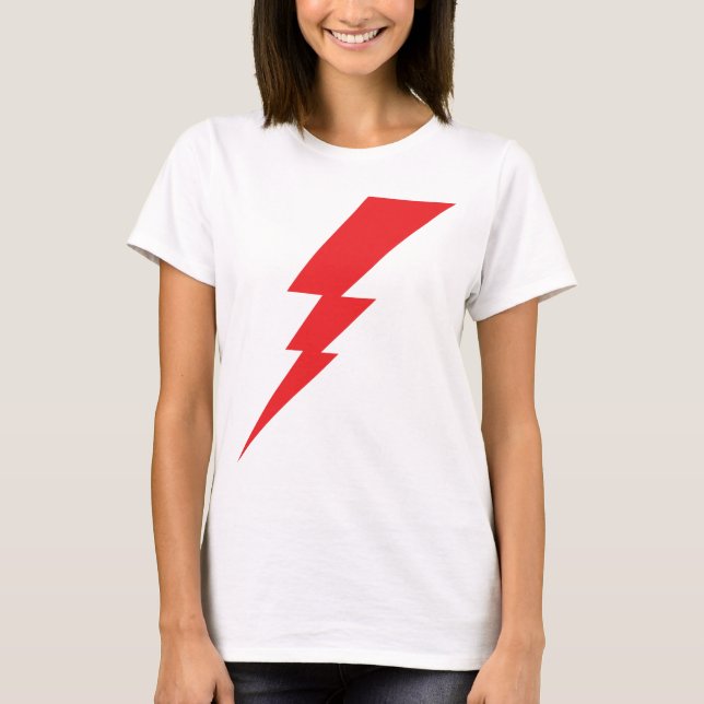 Camiseta Red Flash Lightning Bolt (Frente)