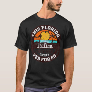 Camiseta Red For Ed Florida Professora Italiana Rally Redfo