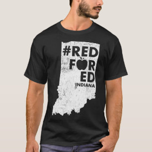 Camiseta Red For Ed Indiana State Teacher RedforEd _1