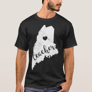 Camiseta Red For Ed Maine Teacher Public Education _1