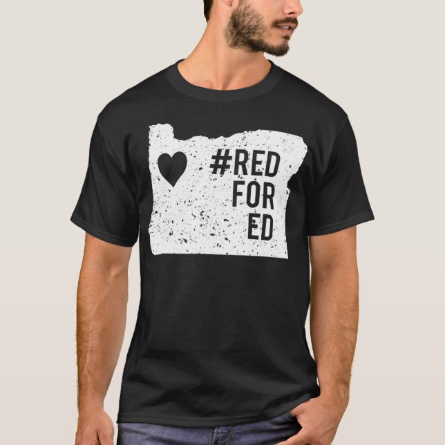 Camiseta Red For Ed Oregon State Teacher RedforEd (Frente)