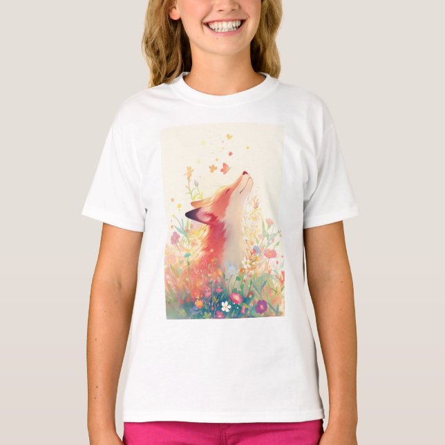 Camiseta Red Fox Meadow Dreams (Frente)