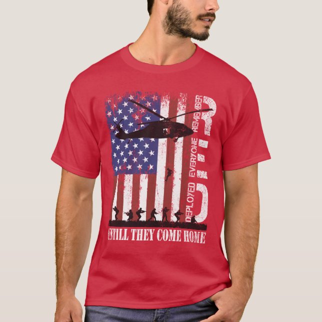 Camiseta RED Friday Lembre-se de todos os que implantaram o (Frente)