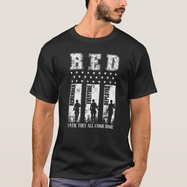 Camiseta Red Friday Military Shirt On Friday We Wear Red Ve (Frente)