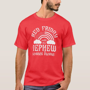 Camiseta Red Friday Suporta Tia Sobrinho, Tio Até Casa Mi