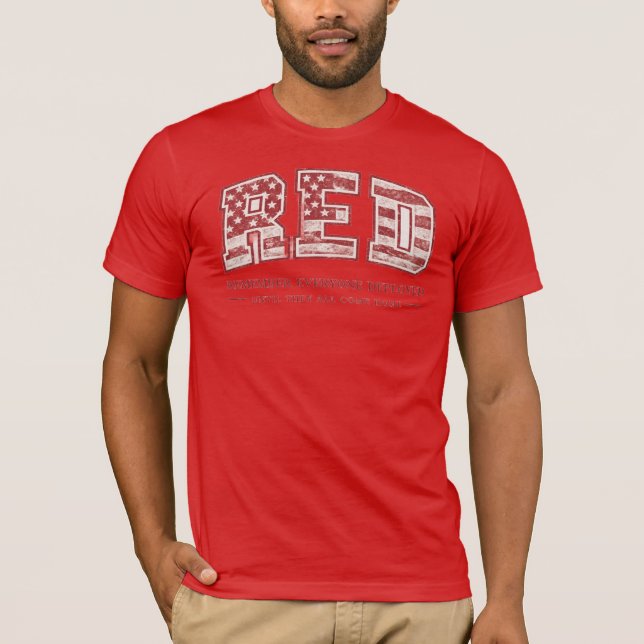 Camiseta RED Friday T-Shirt - Remember Everyone Deployed -  (Frente)