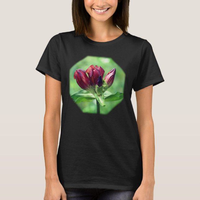 Camiseta Red Gentian Flower Nature (Frente)