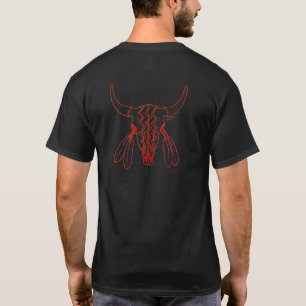 Camiseta Red Ghost Dance Buffalo linha preta t-shirt