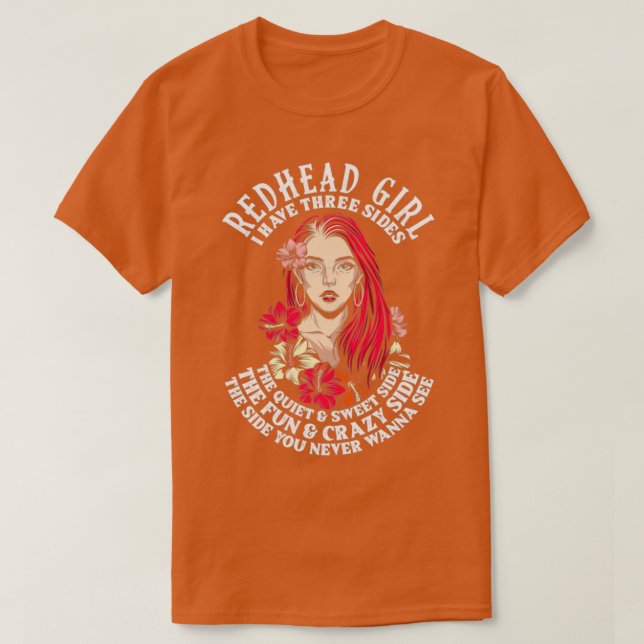 Camiseta Red Hair Woman Dom Ideia por sandmore (Frente do Design)