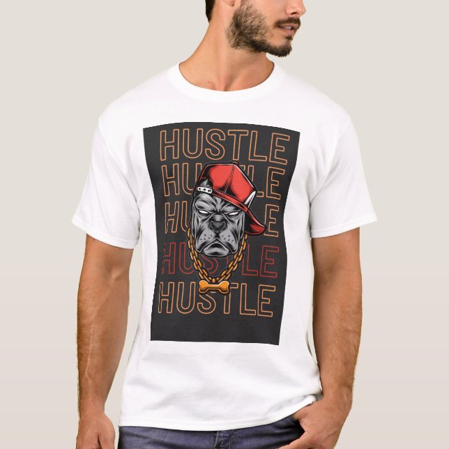 Camiseta Red Hat Mad Dog Hustle (Frente)