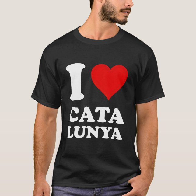 Camiseta Red He I Love Catalunya (Frente)