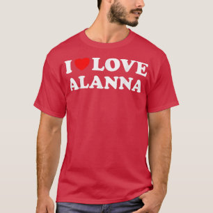 Camiseta Red Heart I Love Alanna