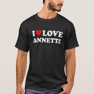 Camiseta Red Heart I Love Annette