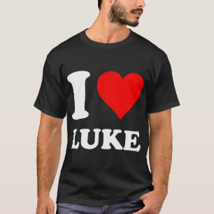 Camiseta Red Heart I Love Luke