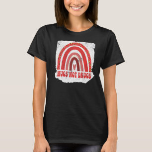Camiseta Red Heart Rainbow Ribbon Week Tipo Octobe Hug