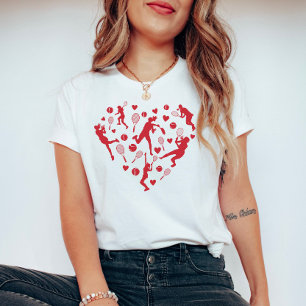 Camiseta Red Heart Tênis Lover