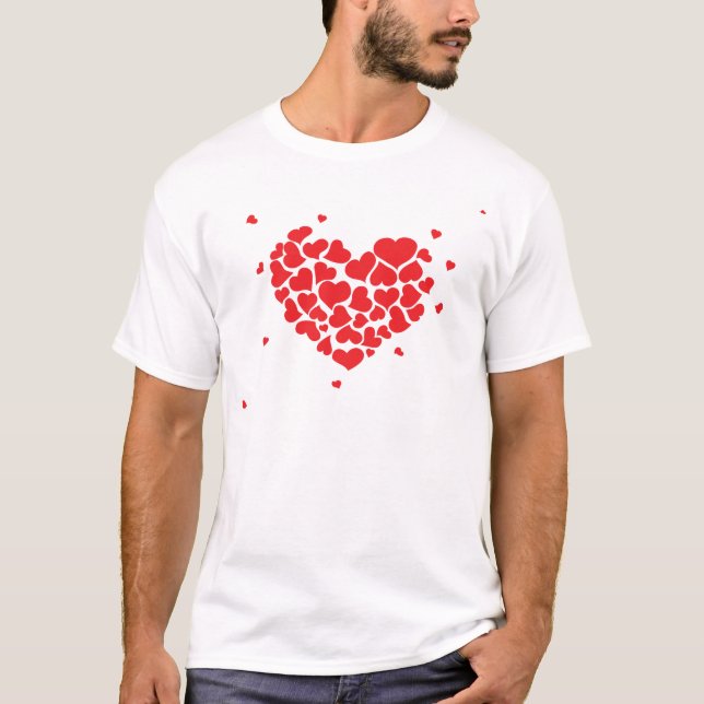 Camiseta Red hearts (Frente)