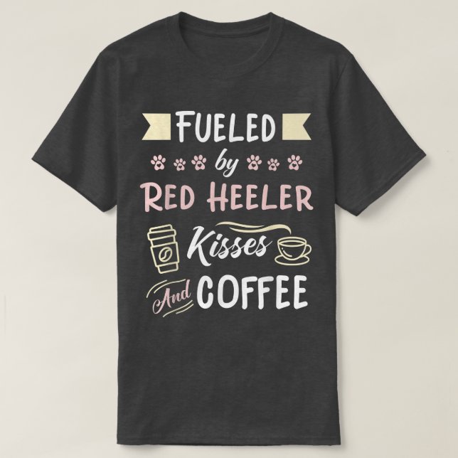 Camiseta Red Heeler Mãe Gado Australiano Café (Frente do Design)
