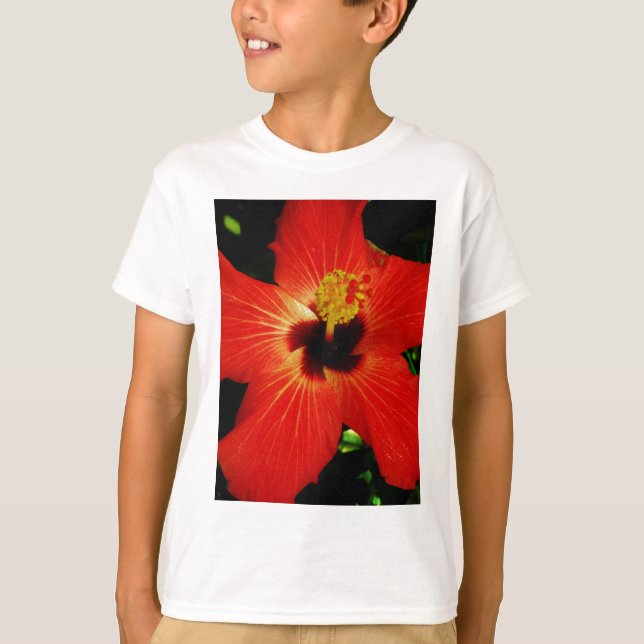 Camiseta Red Hibiscus (Frente)