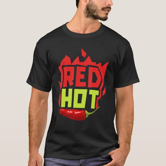 Camiseta Red Hot Chili Flavor Spicy Food  Chipotle Squad 1 (Frente)