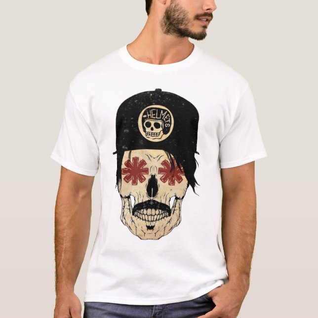 Camiseta Red Hot Chili Peppers – Anthony Kiedis Skull (Frente)
