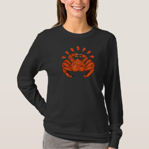 Camiseta Red King Caranguejo Marisco Praia de Pesca no Mar