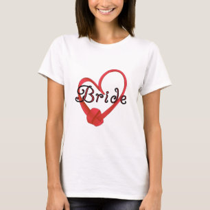 Camiseta Red Knot Heart Bride