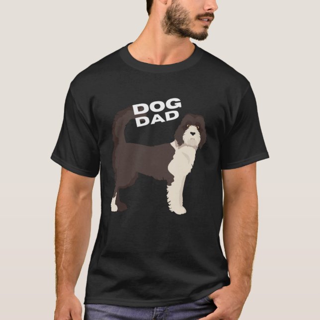 Camiseta Red Labradoodle Dog Dad (Frente)