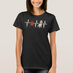 Camiseta Red Ladybug Petit Basset Griffon Vendeen Heartbeat