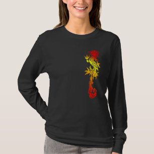Camiseta Red Lava Dragon Costume Kids Dragon Halloween Co