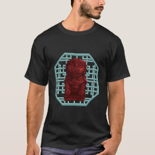 Camiseta Red Lion Dog Pixel Art