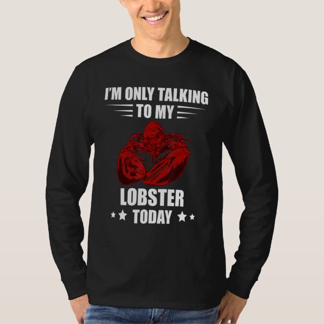 Camiseta Red Lobster I'm Only Talking Foodie Seafood Lobste (Frente)