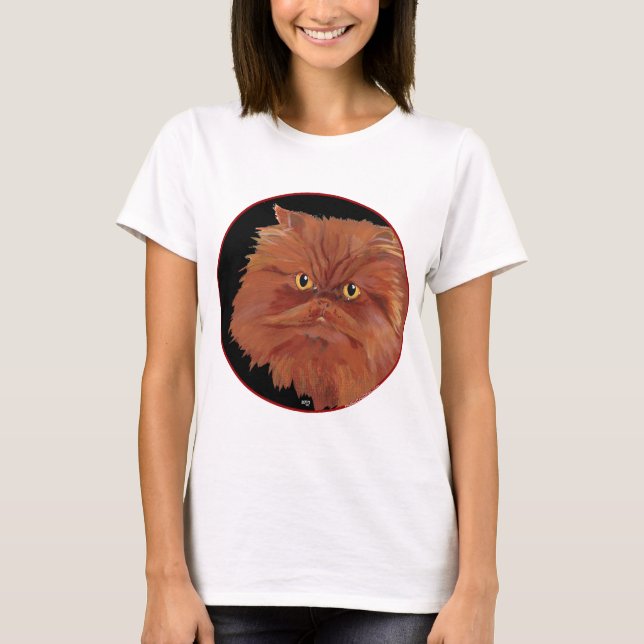 Camiseta Red Longhair Persa Cat (Frente)