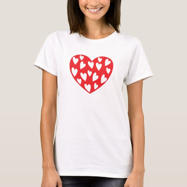 Camiseta Red Love Heart (Frente)