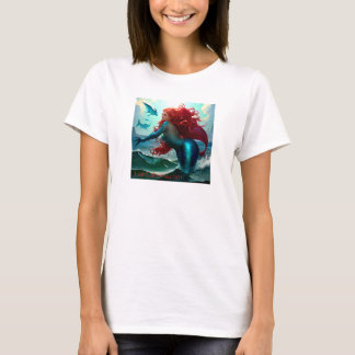 Camiseta "Red Mermaid" por Juan Cabana 2024 NEW