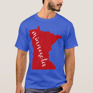 Camiseta Red Minnesota State MN Oversized