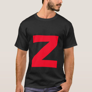 Camiseta Red Monogramas iniciais Nome próprio manuscrito pr