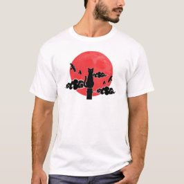 Camiseta Red Moon Ninja Cat Tee