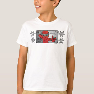 Camiseta Red Ninja e Throwing Stars Design personalizáveis