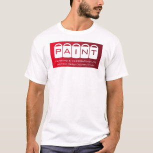 Camiseta Red Ombre, Baldes de Tinta, Pintor & Decorador