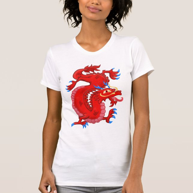 Camiseta Red Oriental Dragon (Frente)