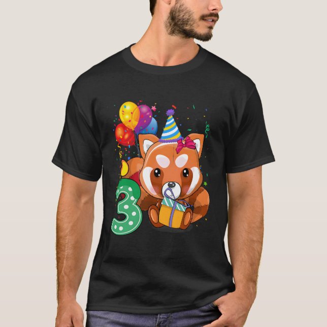 Camiseta Red Panda 3Rd Eu Tenho 3 Py (Frente)