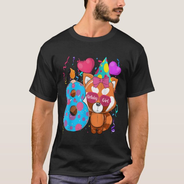 Camiseta Red Panda 8º Eu Tenho 8 Py (Frente)
