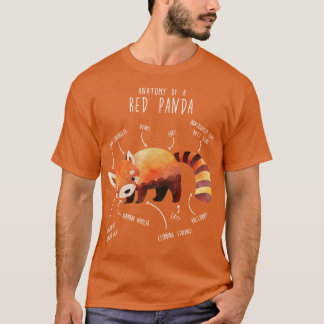 Camiseta Red Panda Animal Anatomia 1